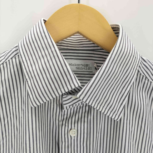 メーカーズシャツカマクラ Makers Shirt 鎌倉 ストライプコットンレギュラーカラーシャツ メンズ 39/82