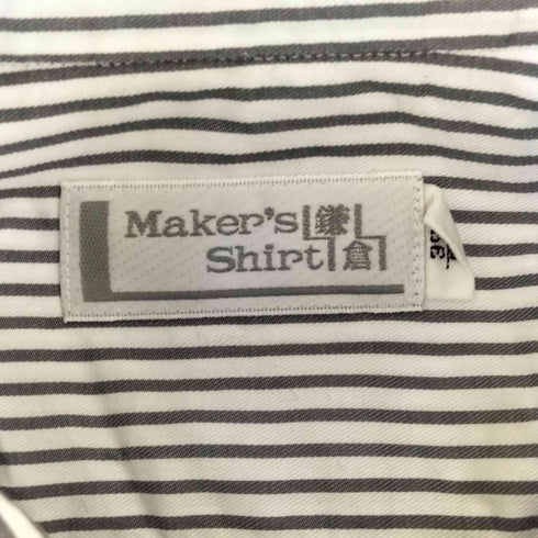 メーカーズシャツカマクラ Makers Shirt 鎌倉 ストライプコットンレギュラーカラーシャツ メンズ 39/82