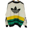 アディダス adidas 80-90S 銀タグ 台湾製 CUP トレフォイル ロゴ プリント スイッチングカラー アーム スリーストライプ スウェット メンズ import:M