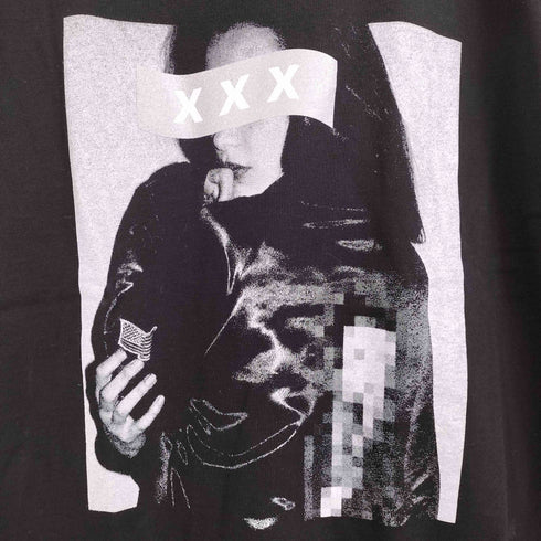 ゴッドセレクショントリプルエックス GOD SELECTION XXX ビックプリント ラメロゴ 半袖 Tシャツ メンズ import:L