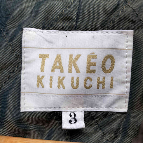 タケオキクチ TAKEO KIKUCHI ラインデザイン 胡桃ボタン ウールブルゾン メンズ 3