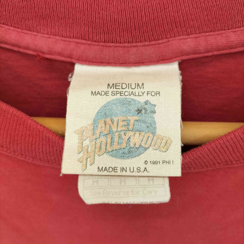 プラネットハリウッド PLANET HOLLYWOOD MADE IN USA 両面プリント S/S Tシャツ メンズ import:M