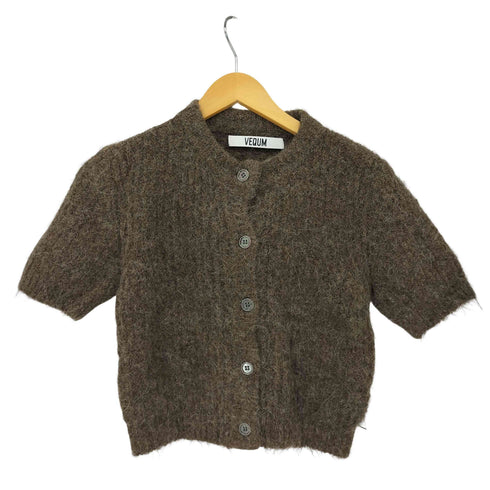 VEQUM HALF SLEEVE KNIT CARDIGAN レディース FREE