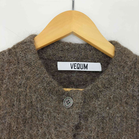 VEQUM HALF SLEEVE KNIT CARDIGAN レディース FREE