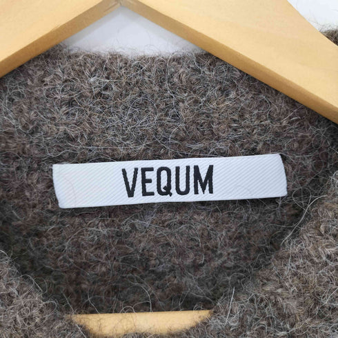 VEQUM HALF SLEEVE KNIT CARDIGAN レディース FREE