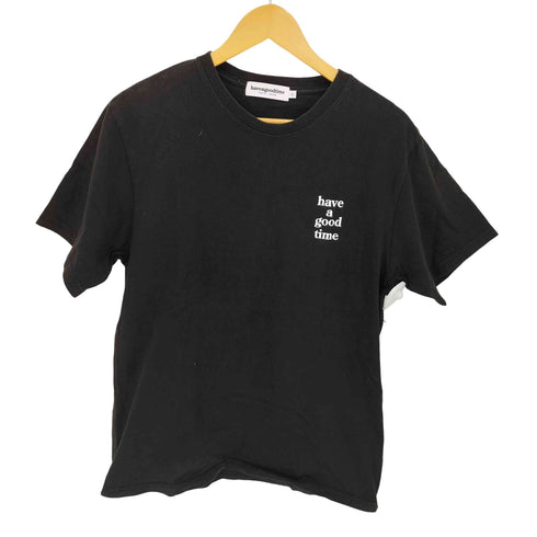 ハブアグッドタイム HAVE A GOOD TIME ロゴプリント S/S Tシャツ メンズ JPN:L