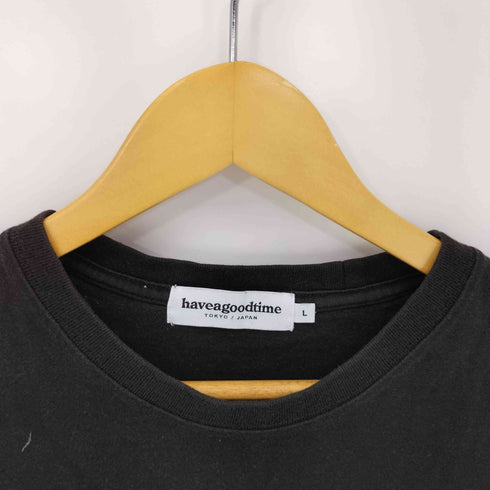 ハブアグッドタイム HAVE A GOOD TIME ロゴプリント S/S Tシャツ メンズ JPN:L