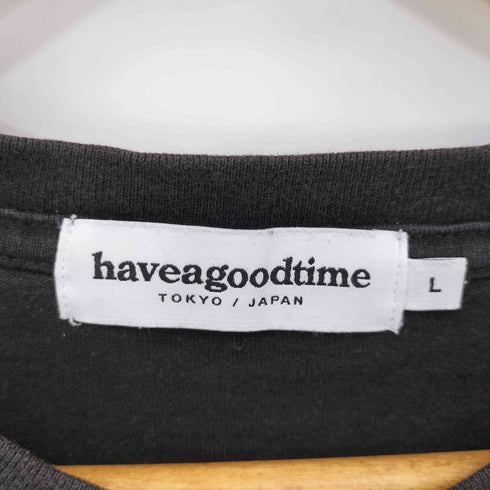 ハブアグッドタイム HAVE A GOOD TIME ロゴプリント S/S Tシャツ メンズ JPN:L