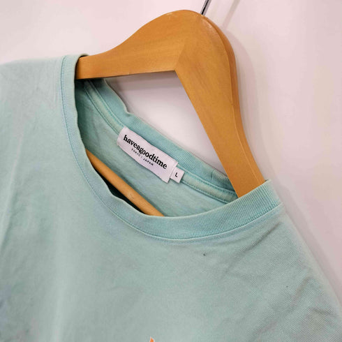 ハブアグッドタイム HAVE A GOOD TIME ロゴプリント S/S Tシャツ メンズ import:L