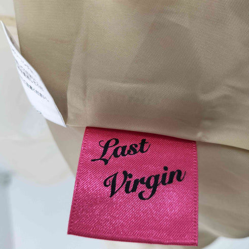 LAST VIRGIN ツイル×オーガンジーミリタリーワークスカート レディース