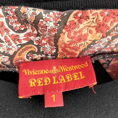 ヴィヴィアンウエストウッドレッドレーベル Vivienne Westwood RED LABEL 小花柄 ボウタイ カーディガン レディース 1