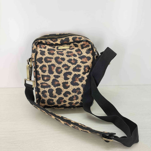 ソニアリキエル SONIA RYKIEL ロゴ刺繍 レオパード柄ショルダーバッグ レディース