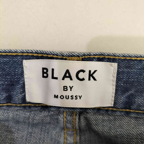 ブラックバイマウジー BLACK by moussy ハイウエストダメージデニム レディース US:24