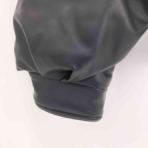 ザラ ZARA フェイクレザー キルティングジャケット メンズ import:M