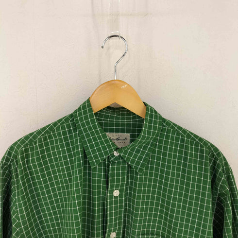 エディーバウアー Eddie Bauer 90-00s 白タグ 片ポケ コットンチェックシャツ メンズ import:L REGULAR