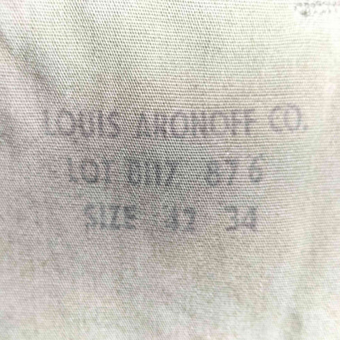ユーエスアーミー U.S. ARMY 60s LOUIS ARONOF社製 IDEALジップ コットンポプリンベイカーパンツ メンズ 42 / 34