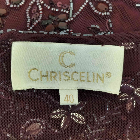 chriscelin ビーズシア―カットソー レディース JPN:40