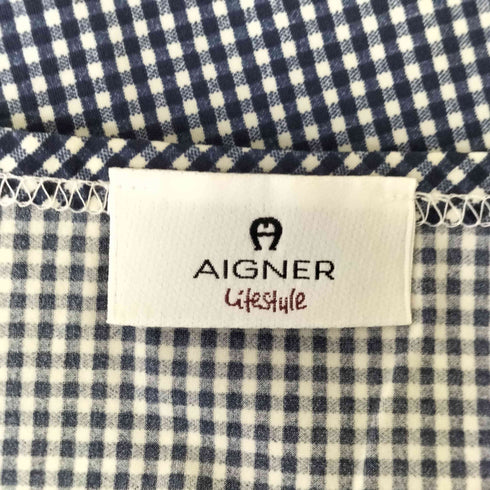 アイグナー AIGNER ギンガムチェック ストレッチカットソー レディース FR:36