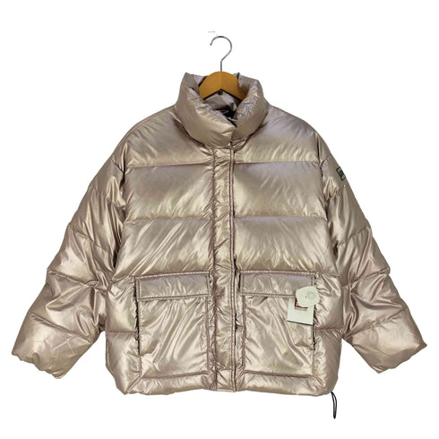 ギャップ Gap メタリック ピンク カラー ダウンジャケット レディース import:XS