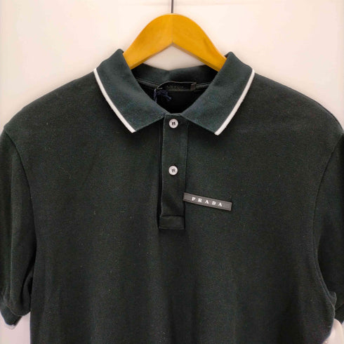 プラダ PRADA コットンポロシャツ メンズ import:L