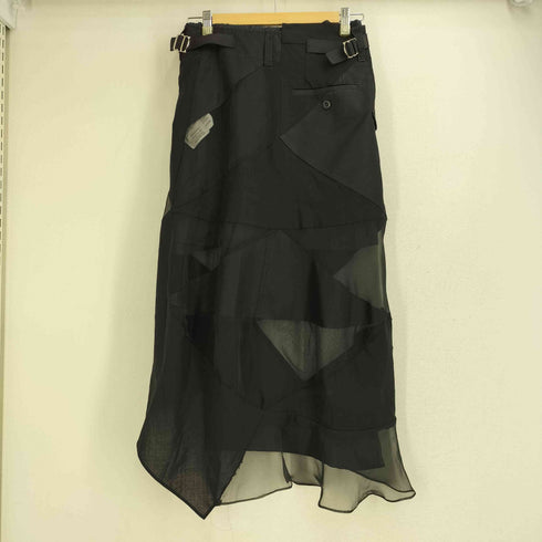 サカイ Sacai 21SS Hank Willis Thomas Solid Mix Skirt インナースカート付 ドッキングスカート レディース JPN:1