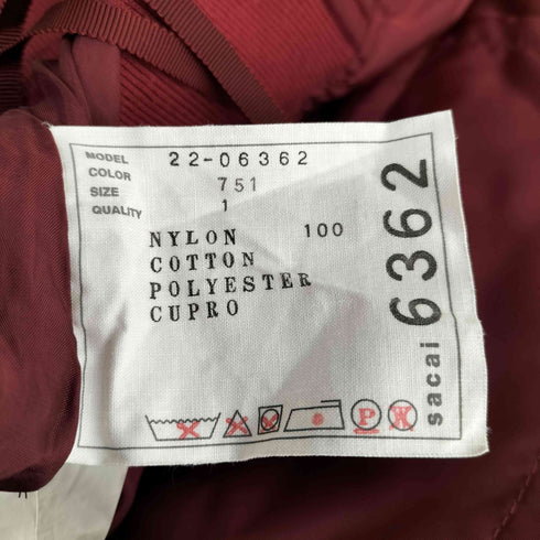 サカイ Sacai 22AW Nylon Twill Skirt レディース JPN:1