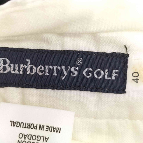バーバリーゴルフ BURBERRY GOLF 2タック コットンワイドスラックス メンズ 40