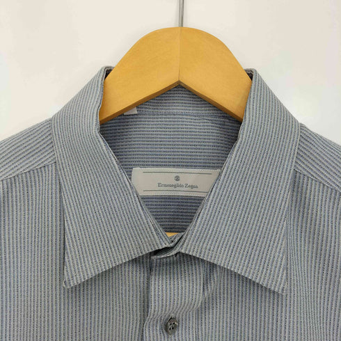 エルメネジルドゼニア Ermenegildo Zegna ストライプ ドレスシャツ メンズ 44