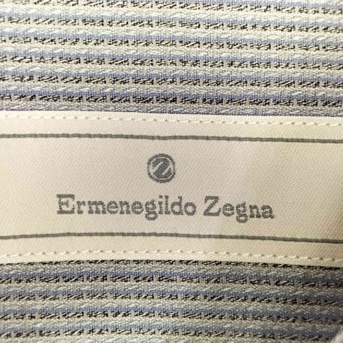 エルメネジルドゼニア Ermenegildo Zegna ストライプ ドレスシャツ メンズ 44