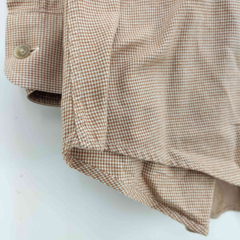 エルメネジルドゼニア Ermenegildo Zegna 千鳥格子 ガンクラブチェック ドレスシャツ メンズ import:XL