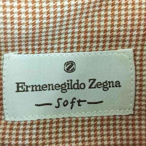 エルメネジルドゼニア Ermenegildo Zegna 千鳥格子 ガンクラブチェック ドレスシャツ メンズ import:XL