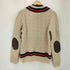 Vintage55 エルボーパッチ Vネックケーブルニット メンズ XS