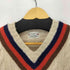 Vintage55 エルボーパッチ Vネックケーブルニット メンズ XS