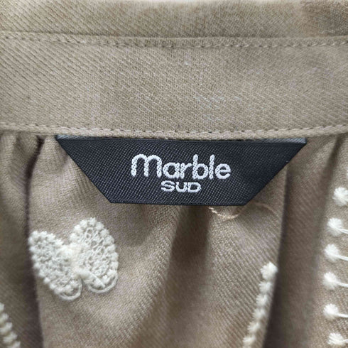 マーブルシュッド Marble Sud MB gene フレアシャツワンピース レディース