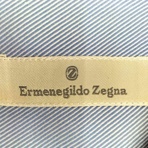 エルメネジルドゼニア Ermenegildo Zegna マチ付き コットンドレスシャツ メンズ 45