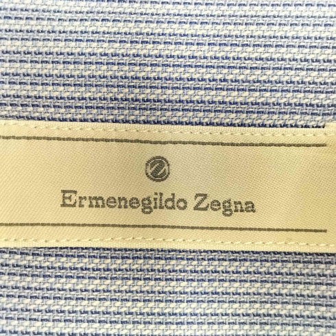 エルメネジルドゼニア Ermenegildo Zegna ストライプ ドレスシャツ メンズ 44