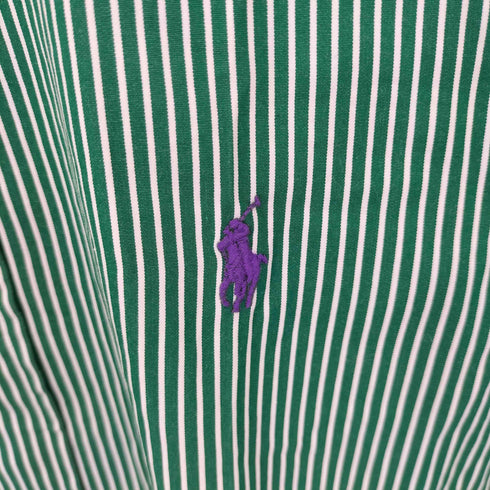 ラルフローレン RALPH LAUREN CUSTOM FIT ストライプボタンダウンシャツ メンズ XS