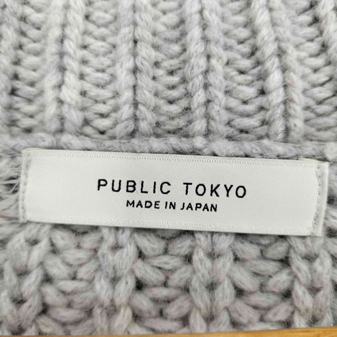 パブリックトウキョウ PUBLIC TOKYO ショルダーデザインケーブルニット レディース FREE
