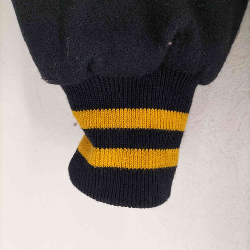 ホロウェイ HOLLOWAY 90S HOOPS 総刺繍ウールメルトンスタジャン メンズ XL