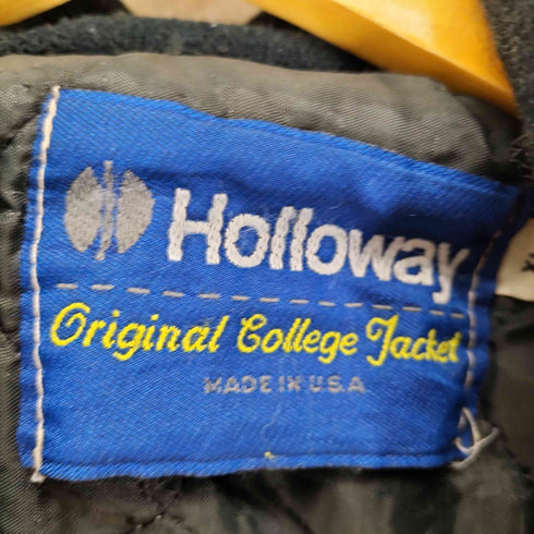 ホロウェイ HOLLOWAY 90S HOOPS 総刺繍ウールメルトンスタジャン メンズ XL