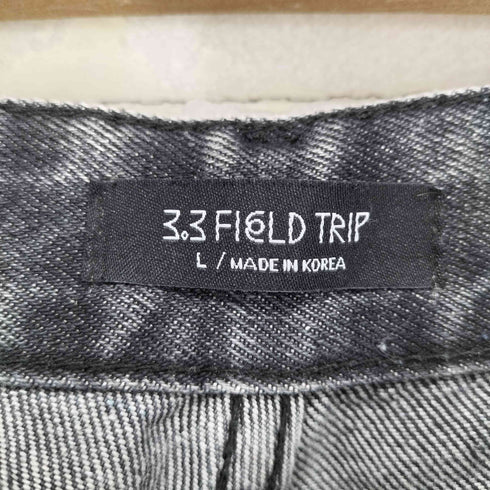 フィールドトリップ 3.3 FIELD TRIP フロントスリット テーパードデニムパンツ Y2K メンズ JPN:L
