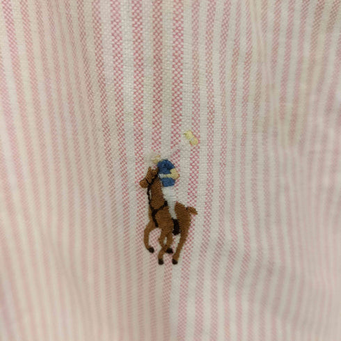ラルフローレン RALPH LAUREN CLASSIC FIT ポニー刺繍 S/S ストライプシャツ メンズ M