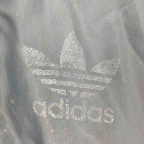 アディダス adidas 80S デサント製 トレフォイルロゴ プリント ハイネック ナイロンジャケット メンズ import:L