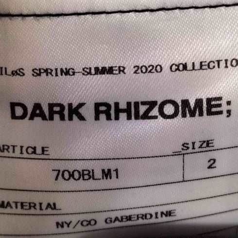 NILoS DARK RHIZOME デザイン ジップアップジャケット メンズ 2