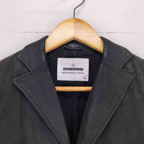 ネイバーフッド NEIGHBORHOOD カウレザー3Bテーラードジャケット メンズ JPN:XL