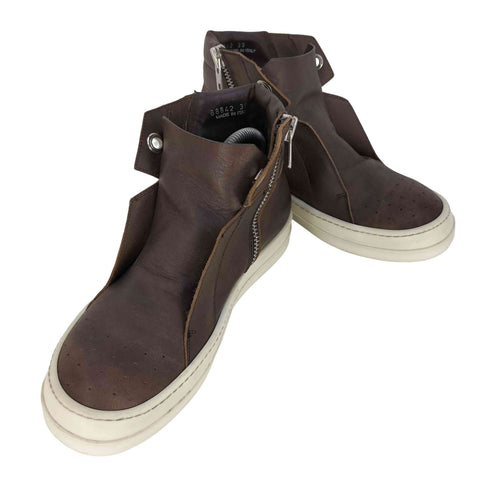 リックオウエンス RICK OWENS ISLAND DUNK アイランド ダンク レザー サイドジップ スニーカー メンズ 39