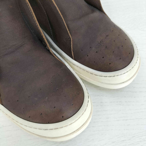 リックオウエンス RICK OWENS ISLAND DUNK アイランド ダンク レザー サイドジップ スニーカー メンズ 39
