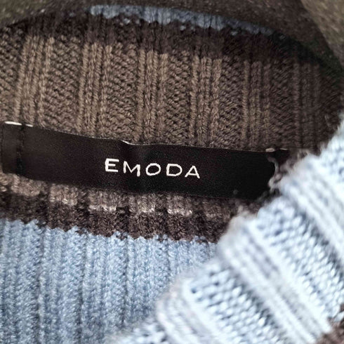 エモダ EMODA ハイネッククロップニット レディース FREE