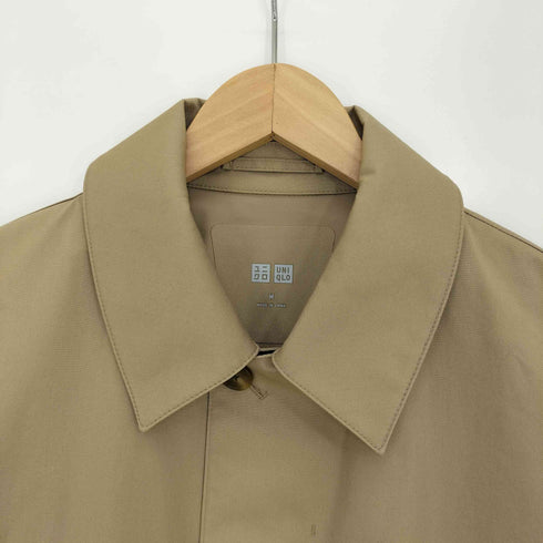 ユニクロ UNIQLO ブロックテックステンカラーコート メンズ JPN:M