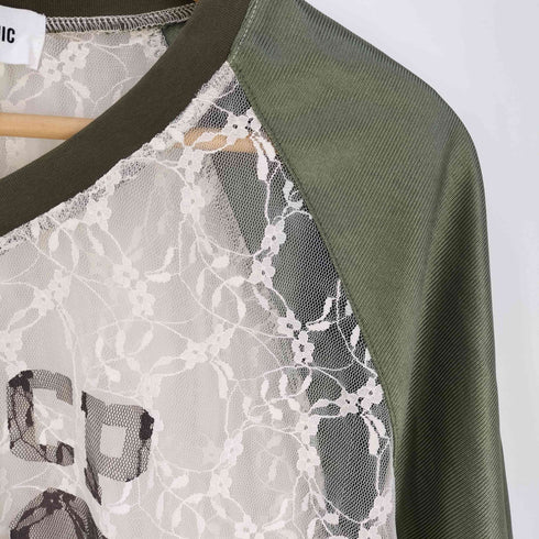 チャオパニック Ciaopanic レースドッキングフットボールTee レディース ONE SIZE